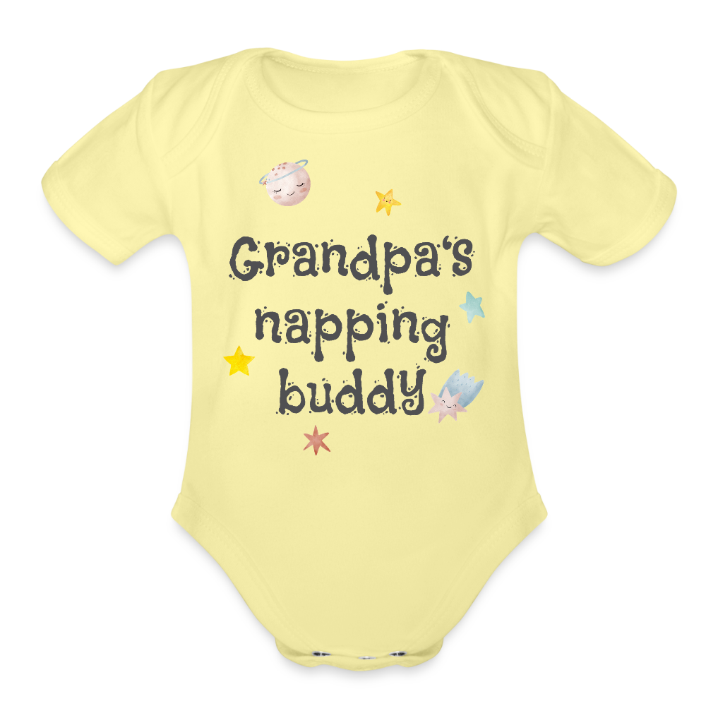 Organic Short Sleeve Baby Bodysuit - white